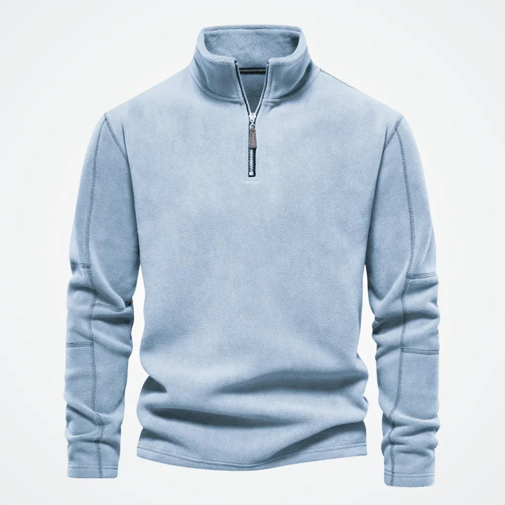 Men's Hoodie with High Collar Tromsø - Pure - PURECLO