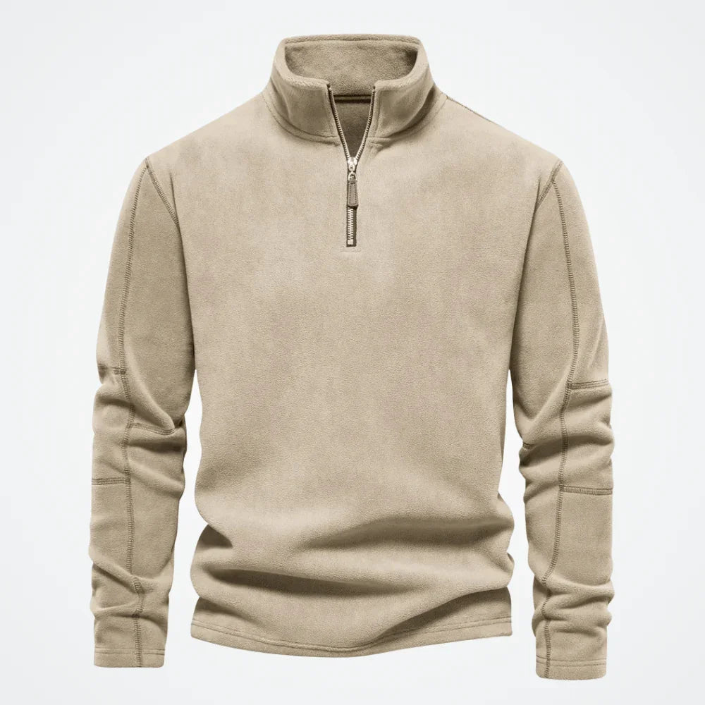 Men's Hoodie with High Collar Tromsø - Pure - PURECLO
