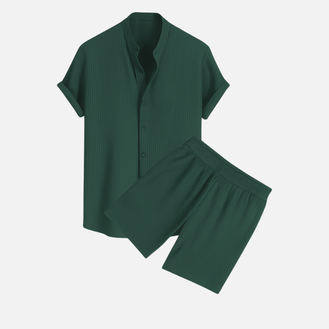 Riviera Summer Shirt & Shorts Set - PURECLO