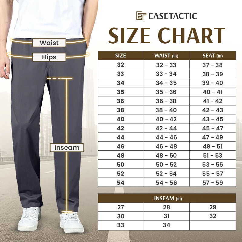 PURE EaseTactic - Flex Fit Zipper-Pocket Durable Pants