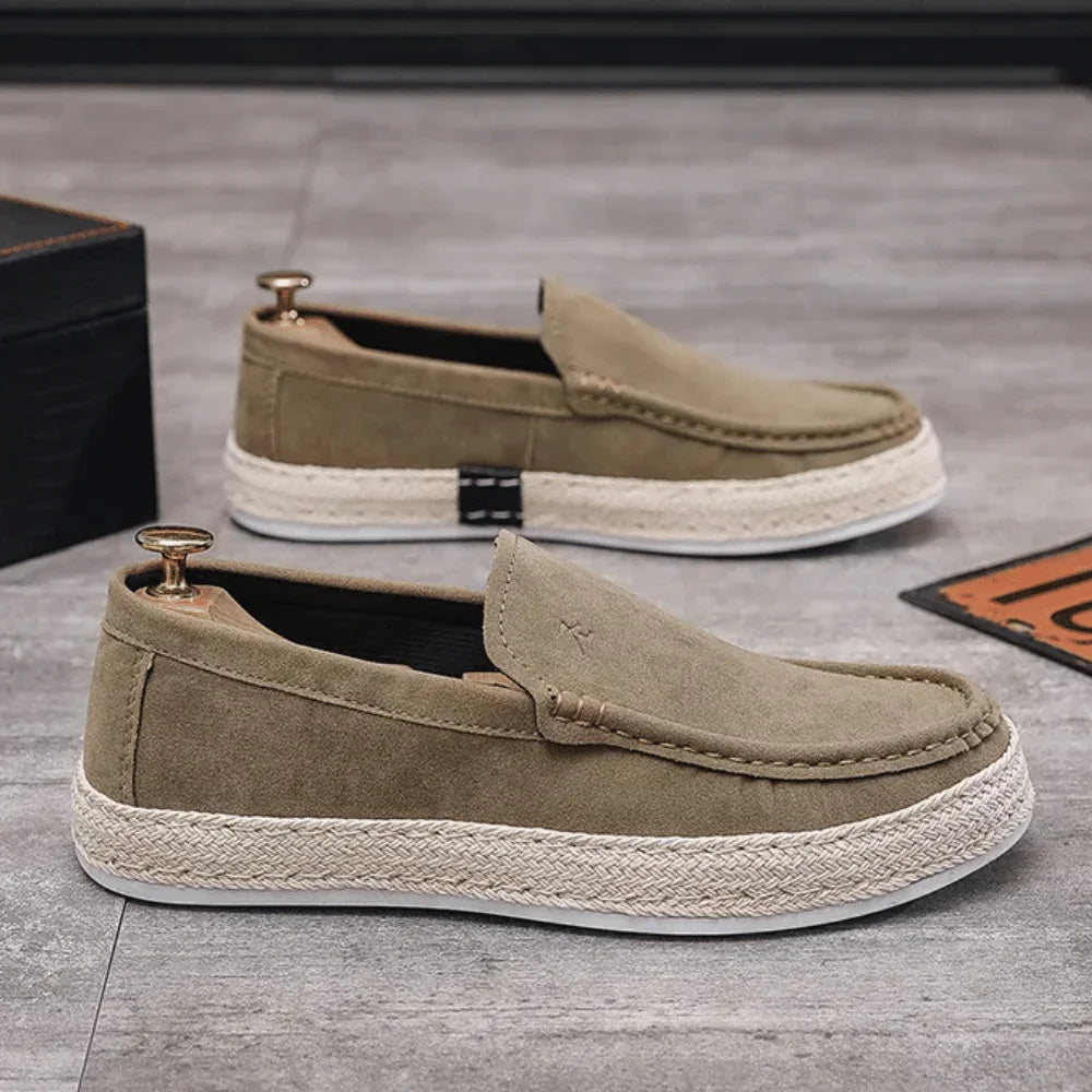 Leather Moccasins for Men Nantes - Pure - PURECLO