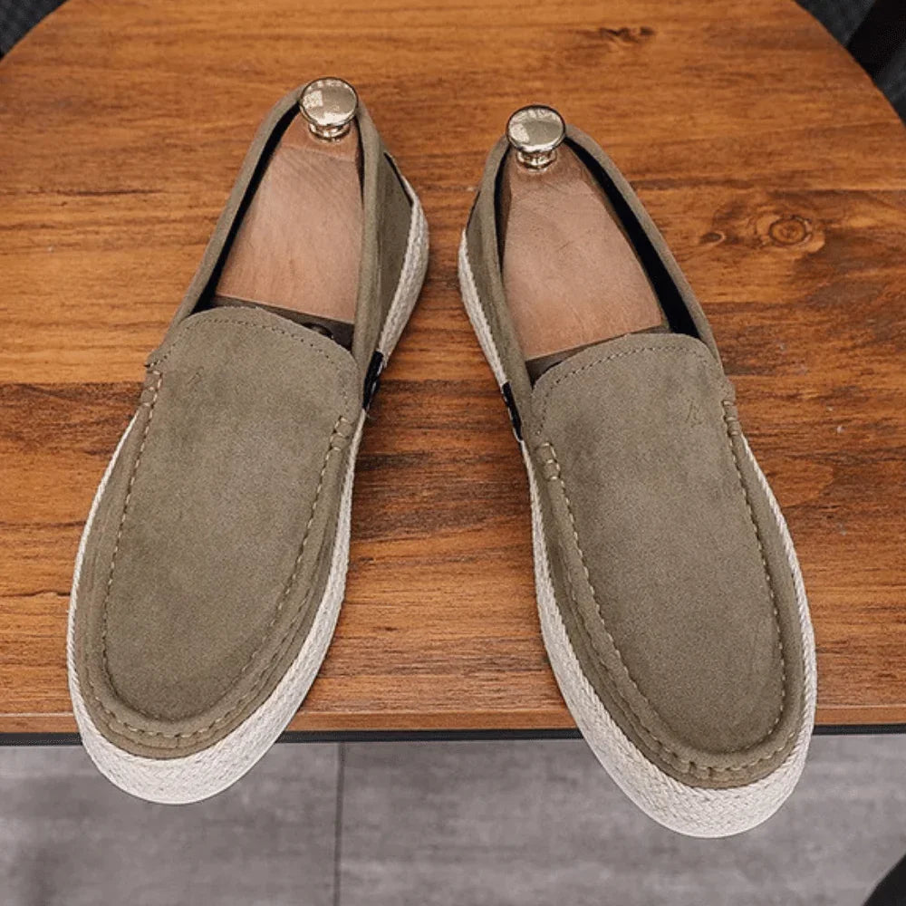 Leather Moccasins for Men Nantes - Pure - PURECLO