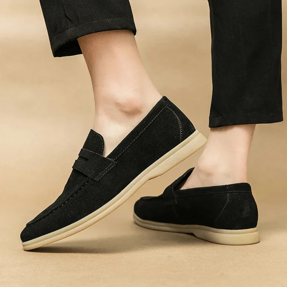 Leather Moccasin Loafer for Men Liverpool - Pure - PURECLO