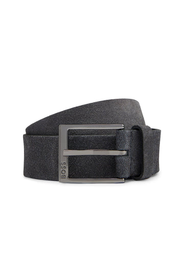 Boss Black Elloy Leather Belt Dark Blue