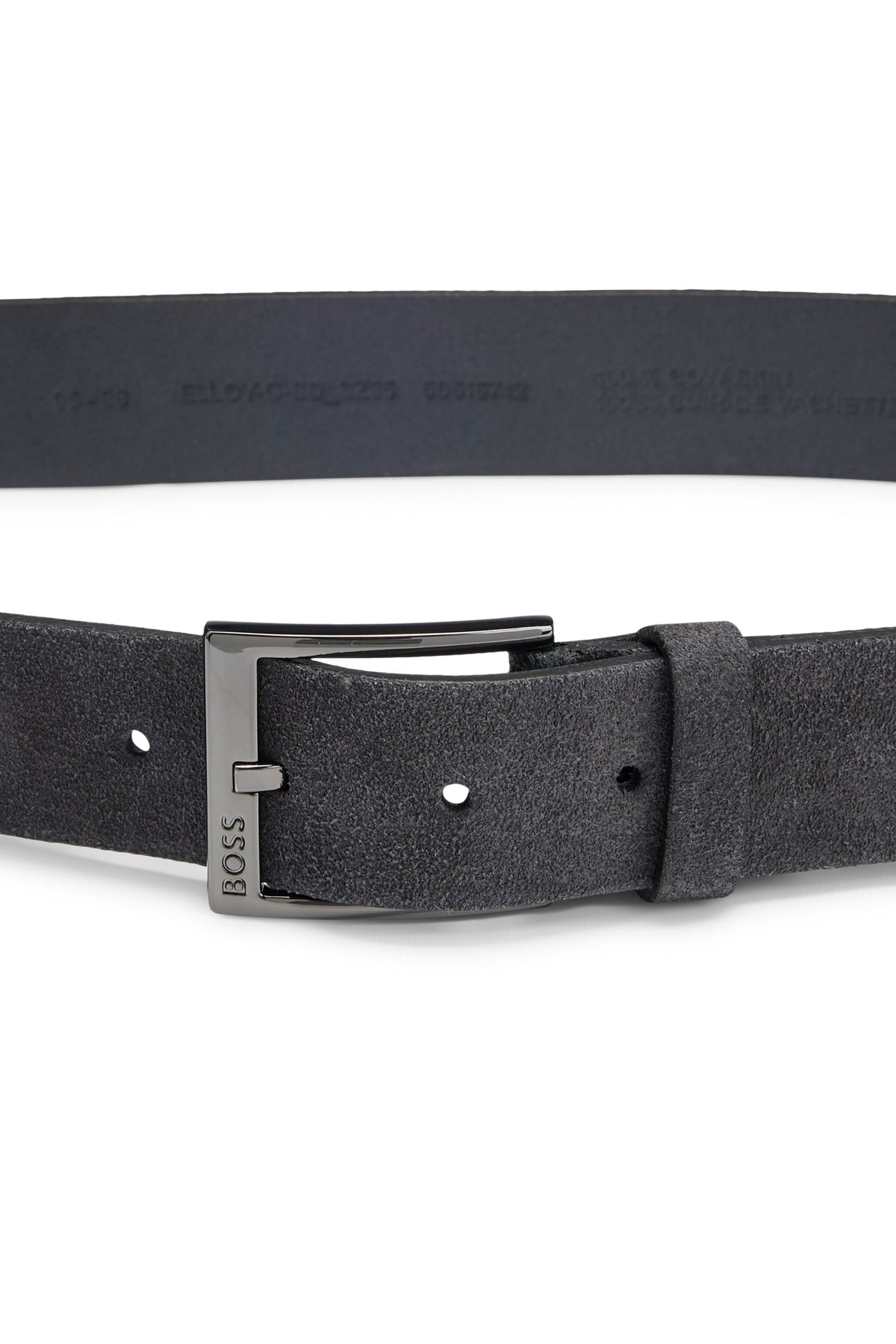 Boss Black Elloy Leather Belt Dark Blue