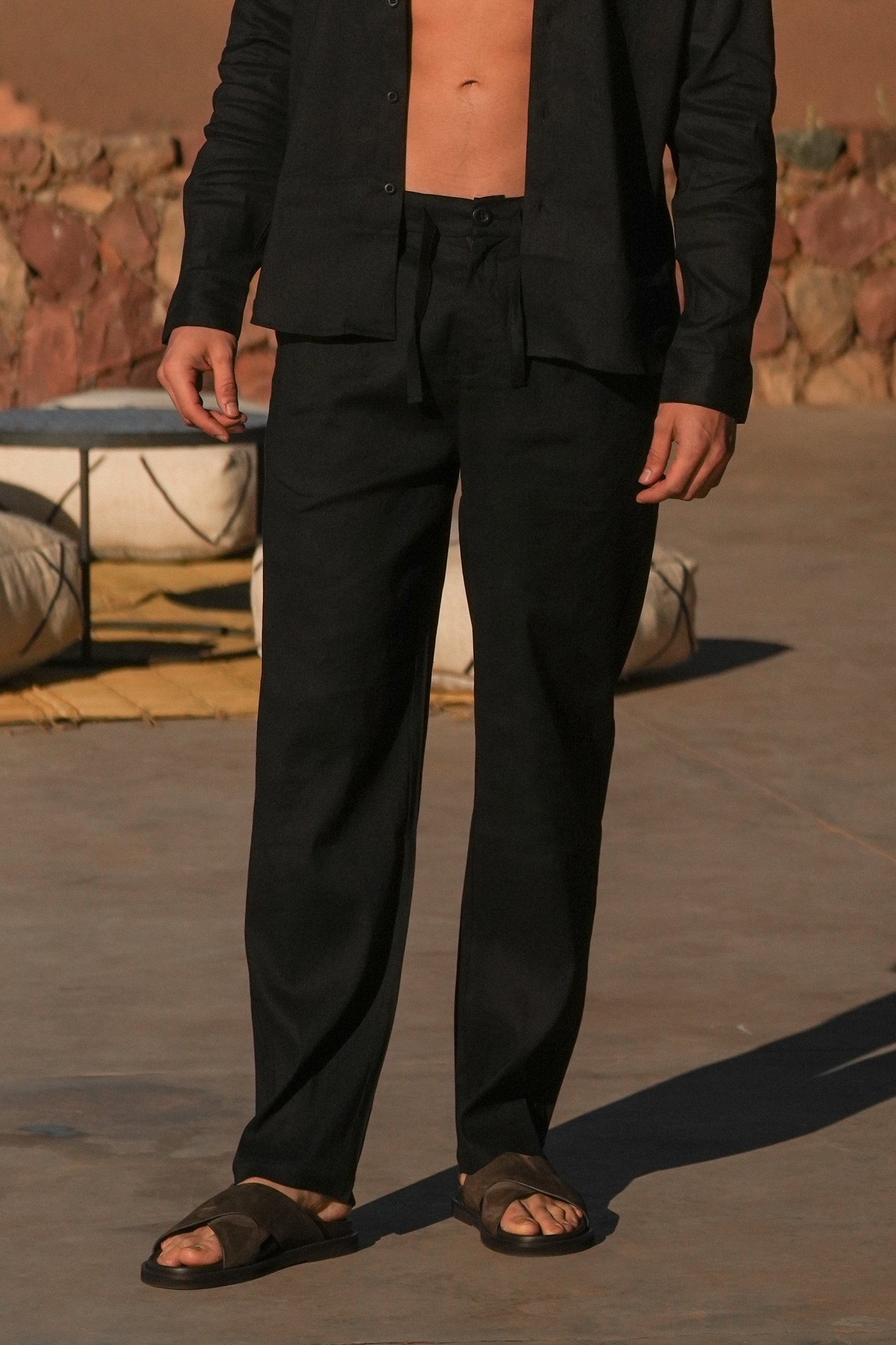 THE LINEN TROUSERS - PURECLO