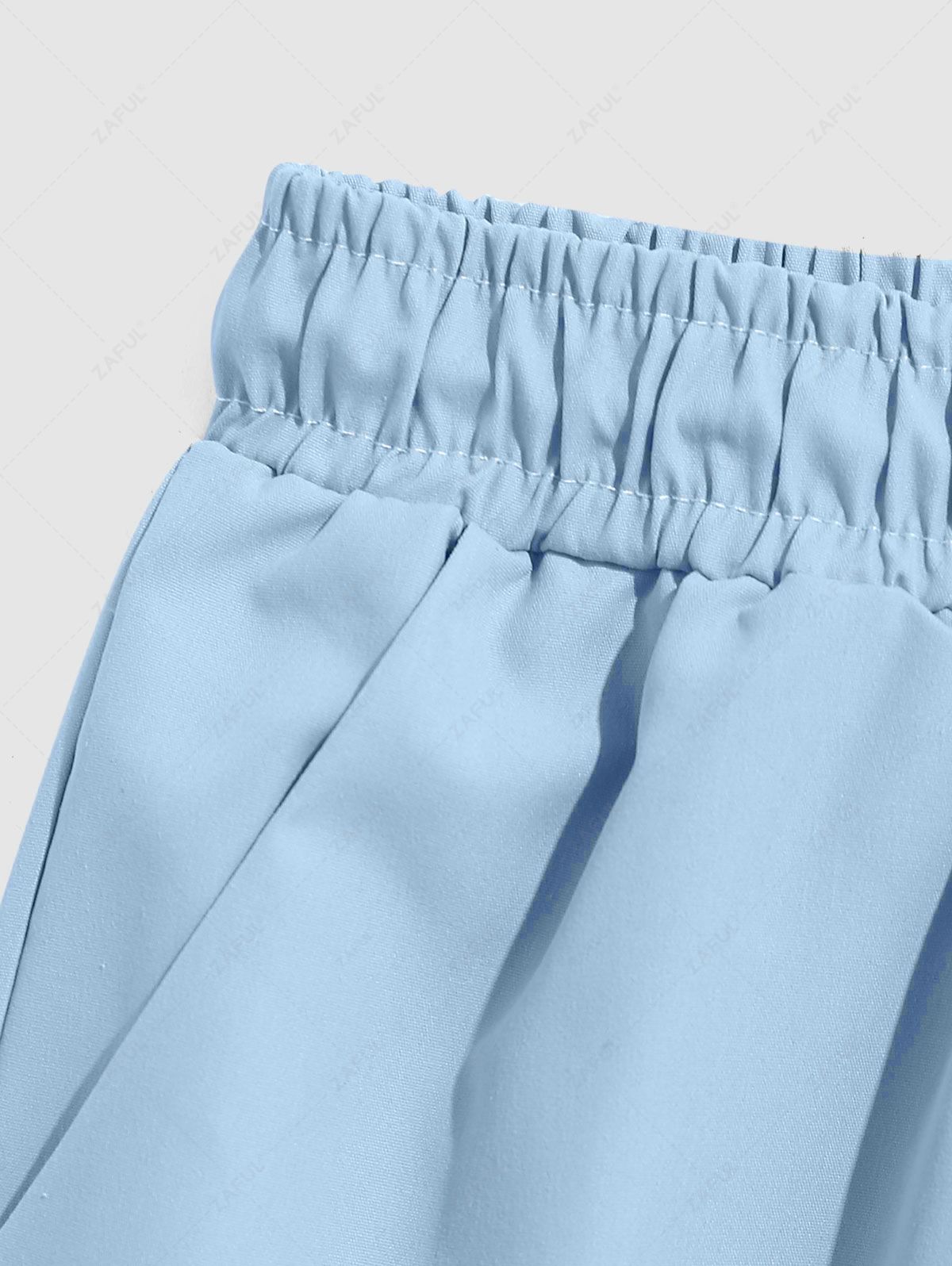 Drawstring Pocket Jogger Pants BLUE HOSTA - PURECLO