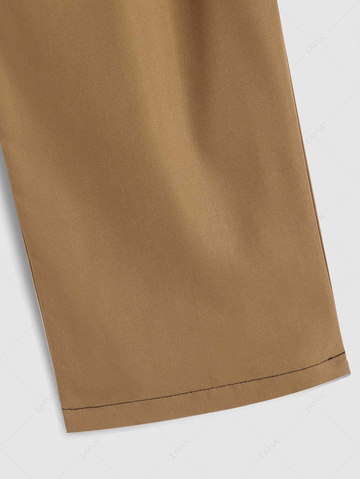 Men\'s Solid Color Basic Slant Pockets Drawstring Straight Leg Pants ORANGE LIGHT PINK BLUE COFFEE BLUE GRAY LIGHT COFFEE BLACK - PURECLO