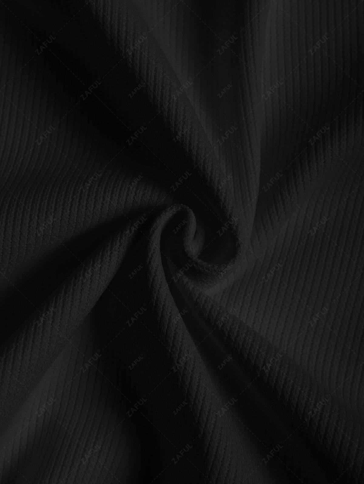 Men\'s Solid Color Ribbed Camp Collar Button Up Short Sleeves Shirt and Cotton and Linen Straight Leg Pants Set BLACK MULTI WHITE - PURECLO