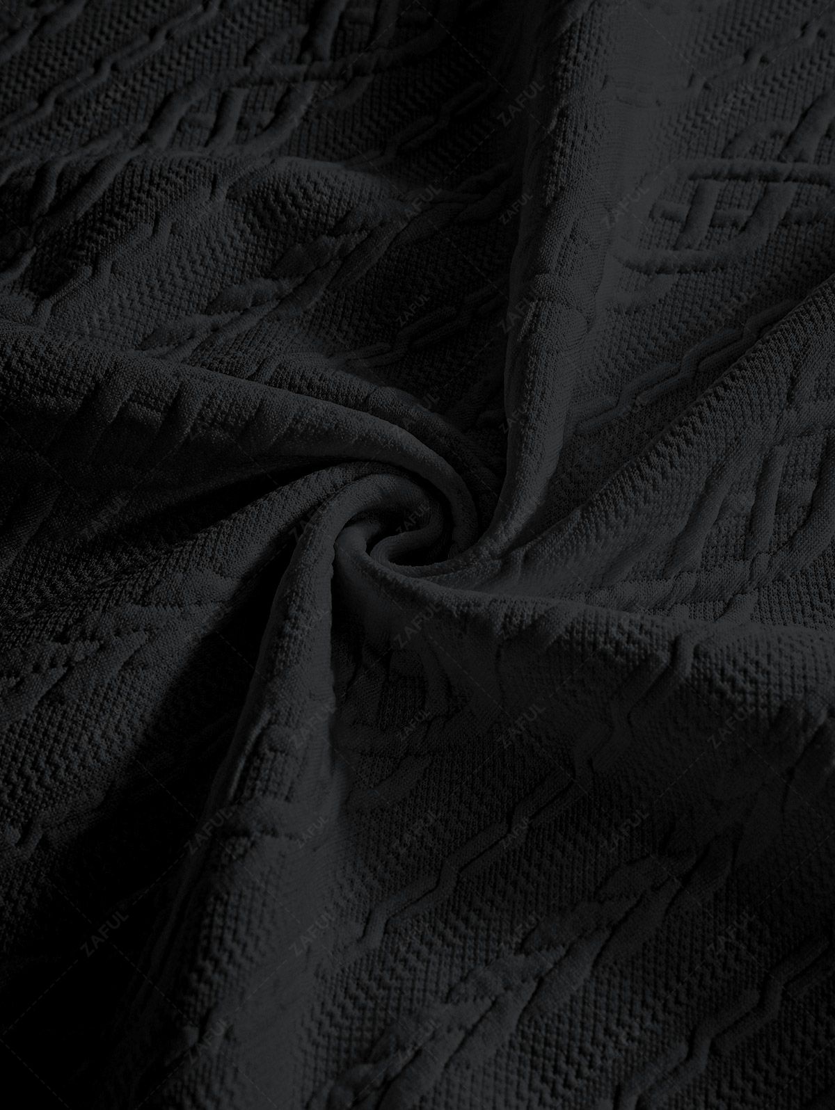 Men\'s Solid Color Cable Knit Jacquard Textured Button Up Short Sleeves Shirt And Drawstring Shorts Set WHITE BLACK COFFEE - PURECLO