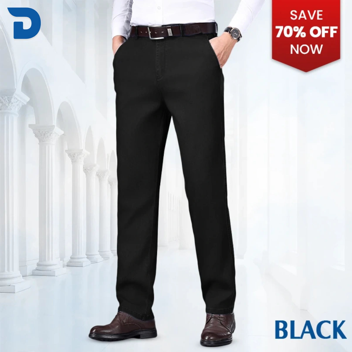 PURE | Dad Jeans – Classic Straight Fit Stretch Denim