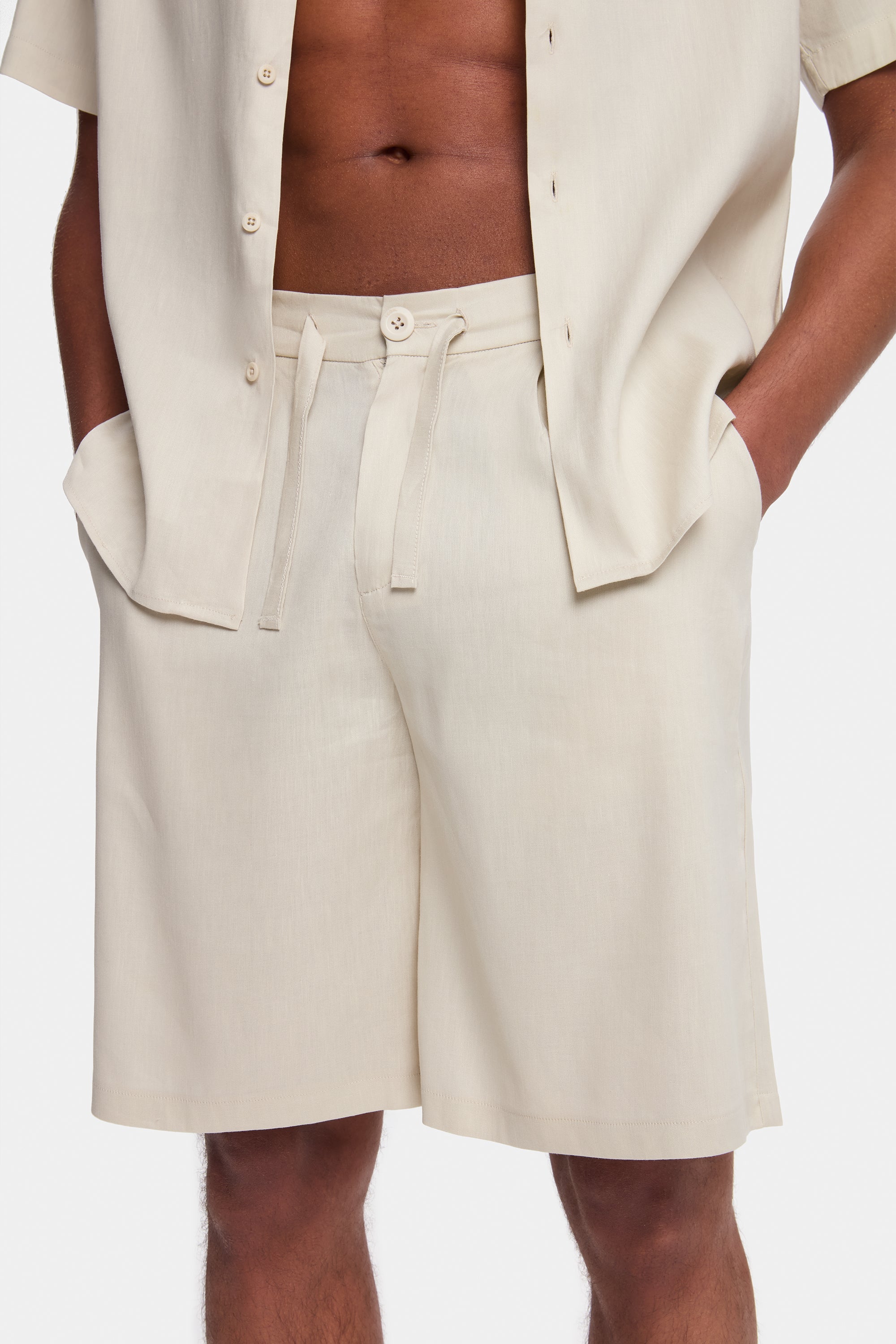 THE LINEN SHORTS - PURECLO