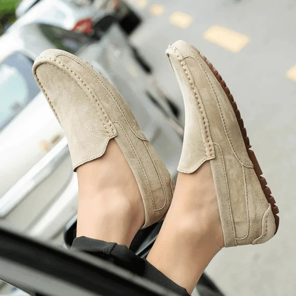 Men's Leather Moccasin Sweden - Pure - PURECLO
