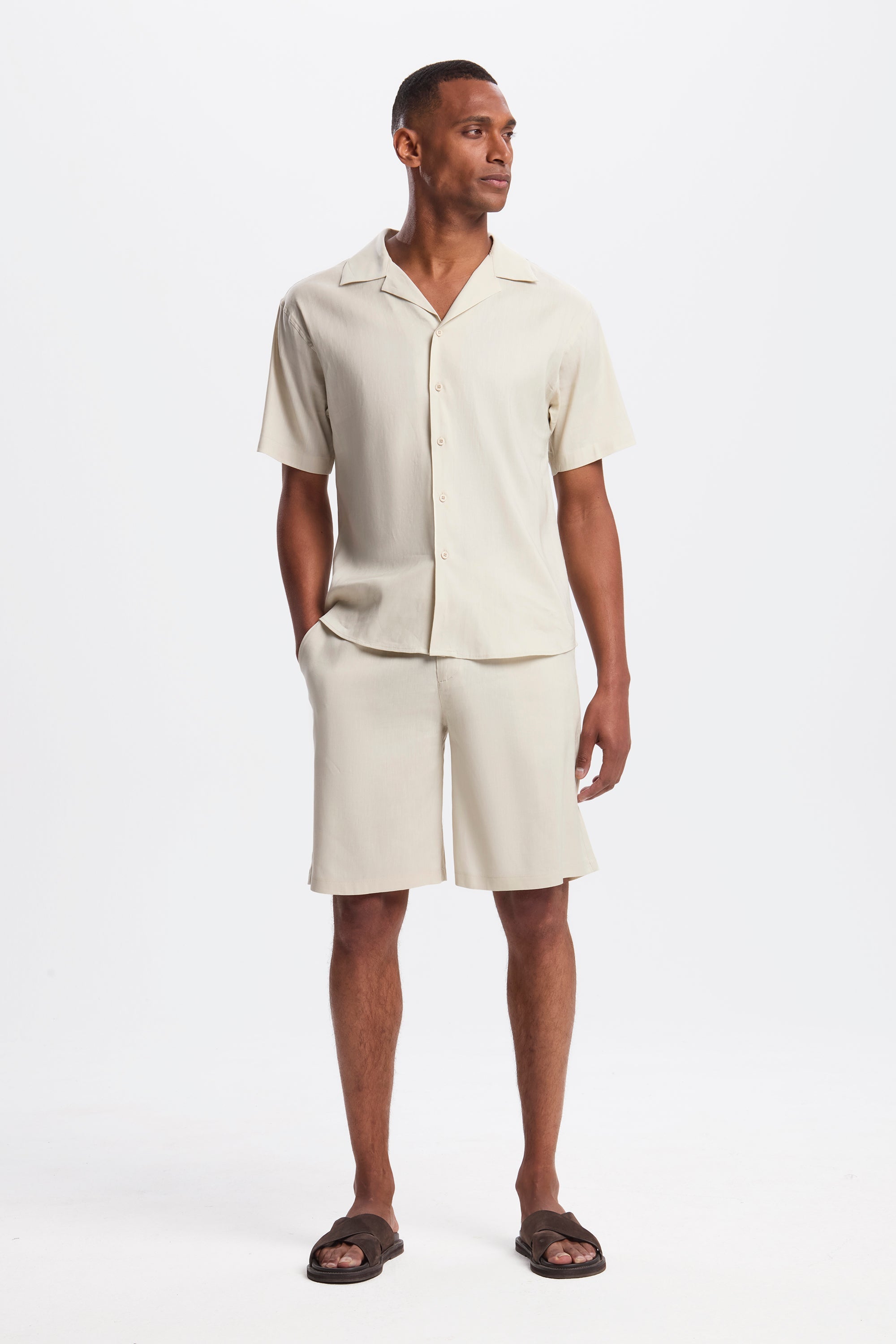 THE LINEN SHORTS - PURECLO