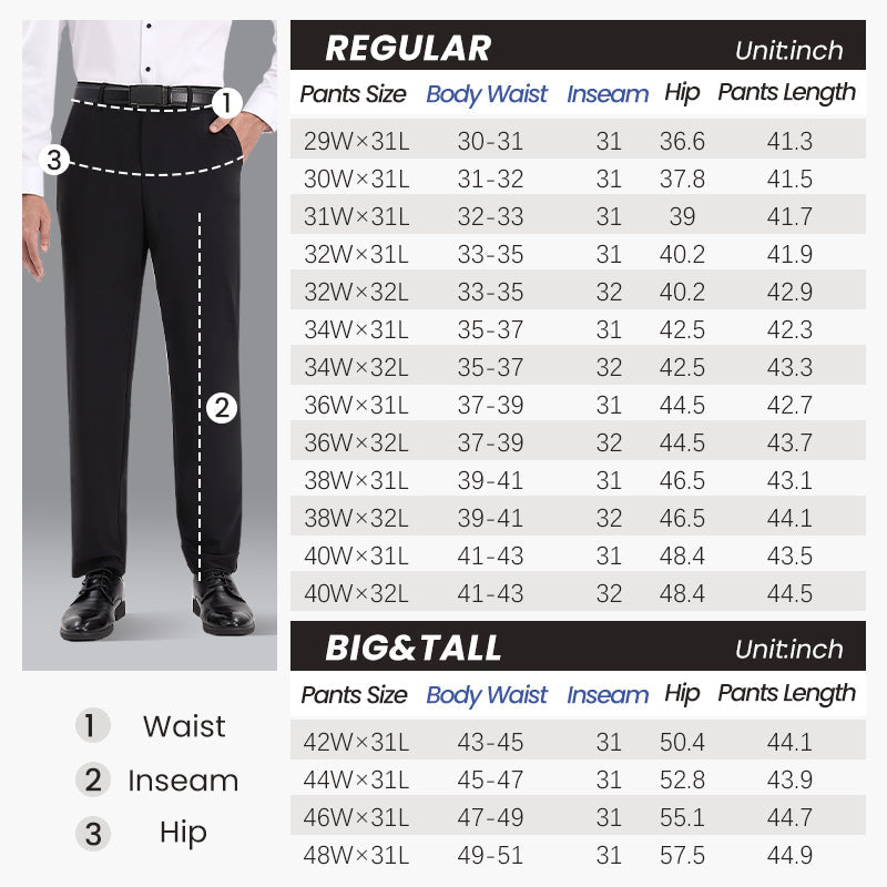💥CLEARANCE👑Fliwos® Men's Stretch Iron-free Dress Pants - PURECLO