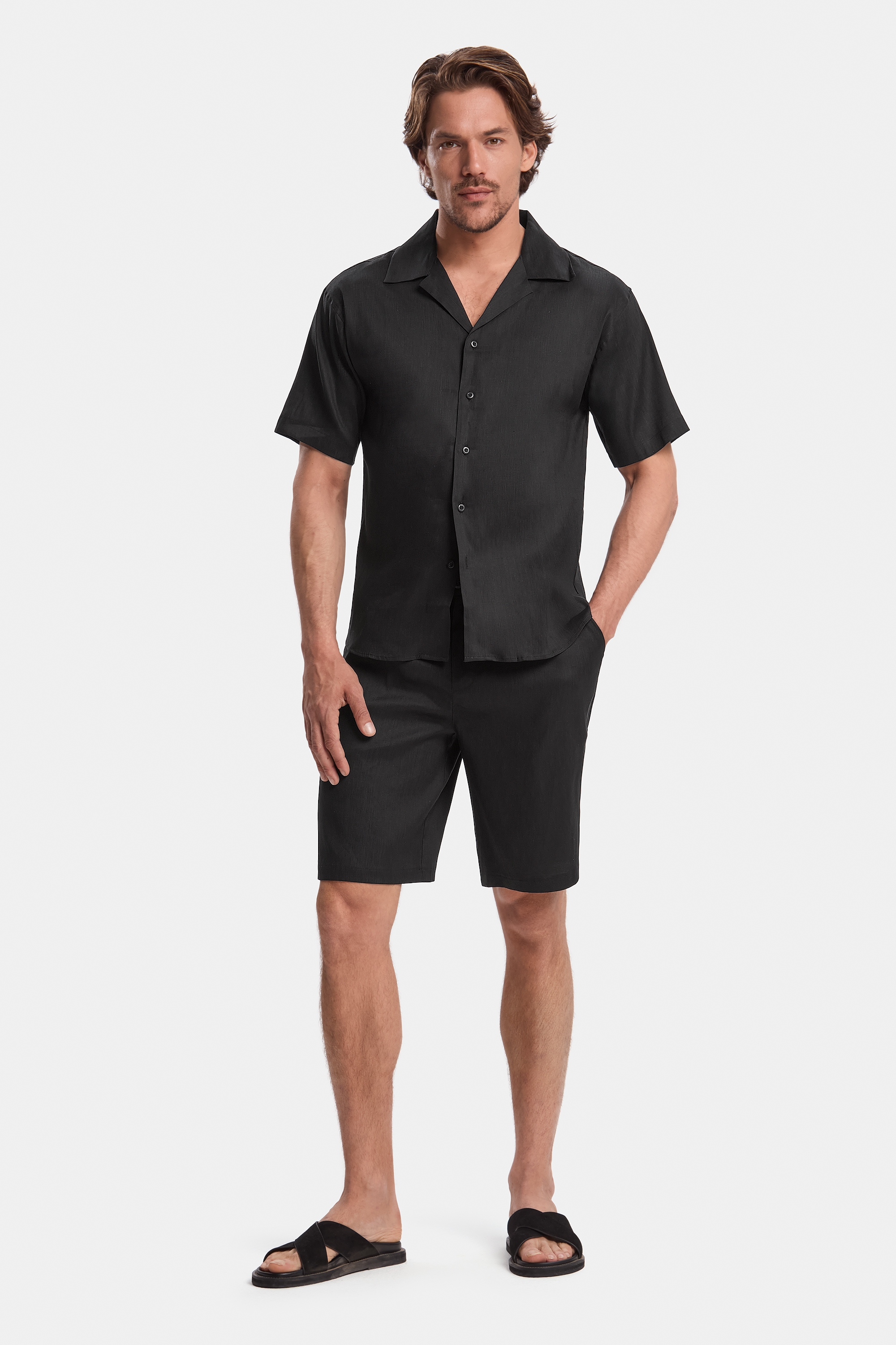 THE LINEN SHORTS - PURECLO