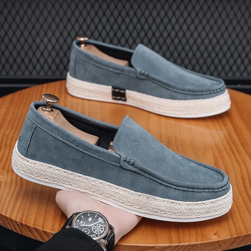 Leather Moccasins for Men Nantes - Pure - PURECLO
