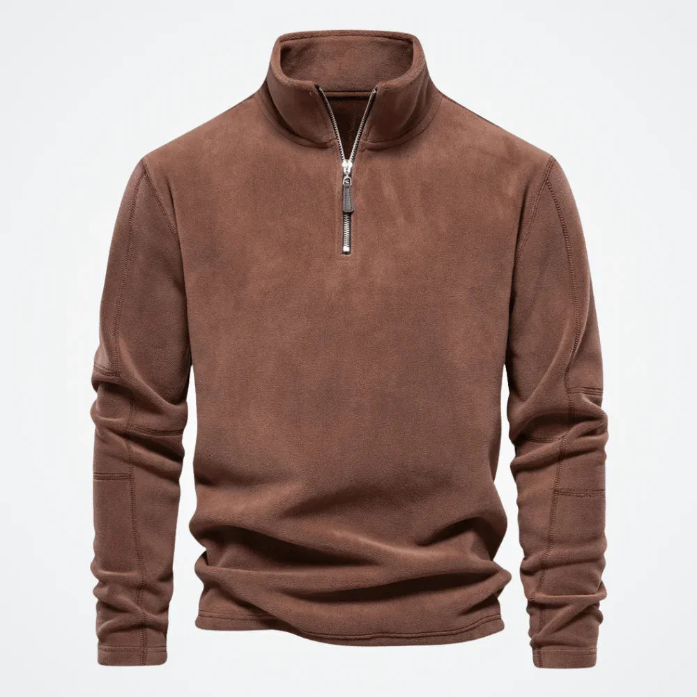 Men's Hoodie with High Collar Tromsø - Pure - PURECLO