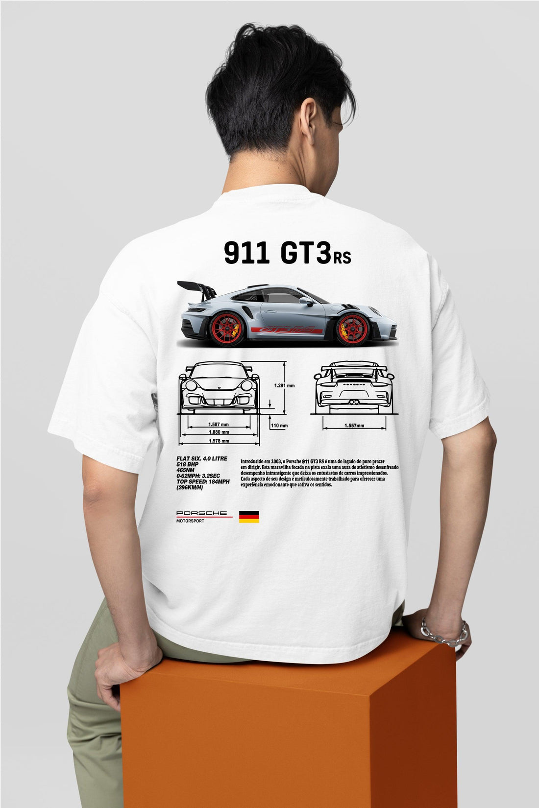Racing Club 911 GT3 RS T-shirt - Pure