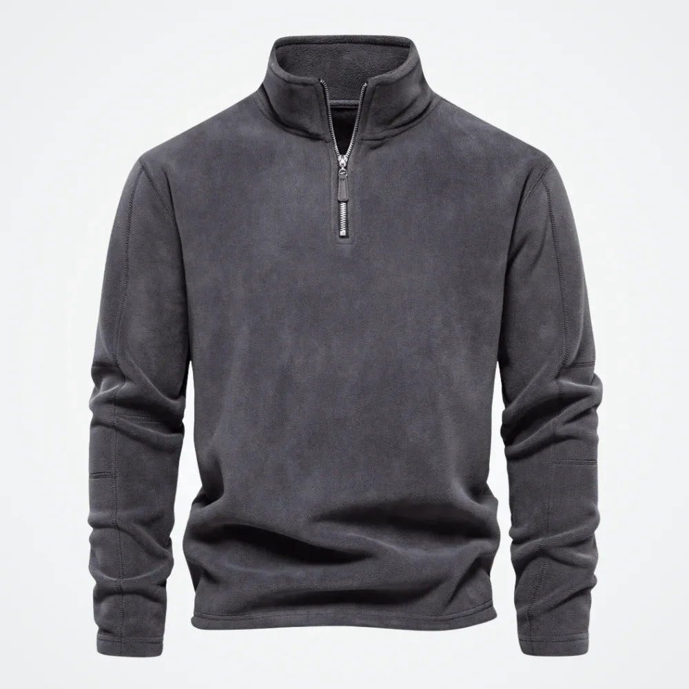 Men's Hoodie with High Collar Tromsø - Pure - PURECLO