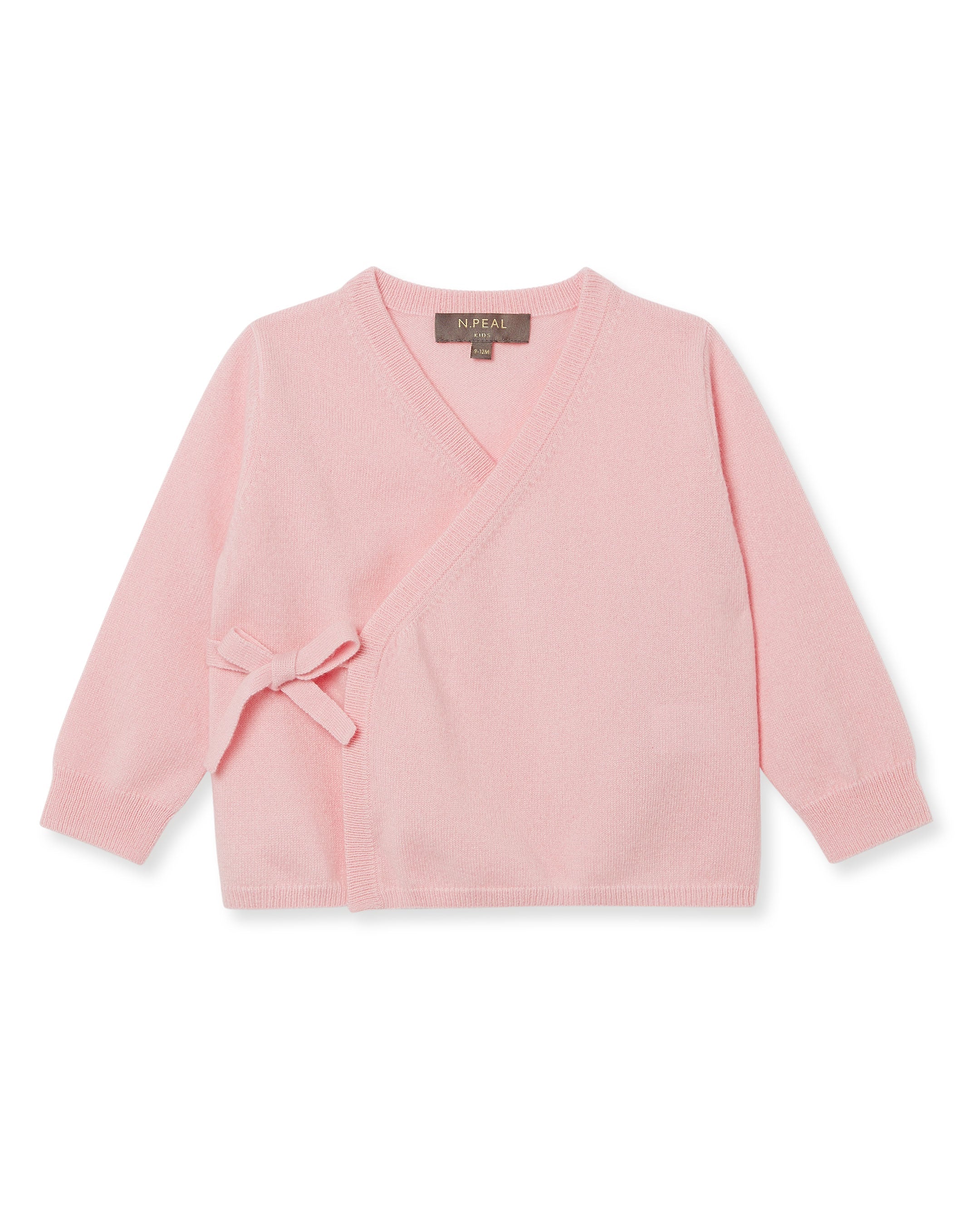 N.Peal Wrap Cashmere Cardigan Pale Pink