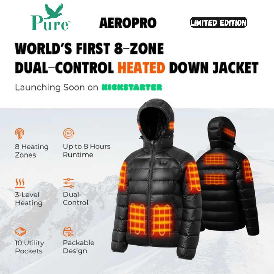 PureClo™ | PowerWarm Heated Puffer Jacket – Stay Warm Anywhere
