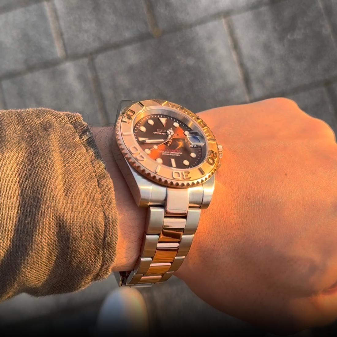 WATCH MOD YATCH | SILVER ROSE GOLD