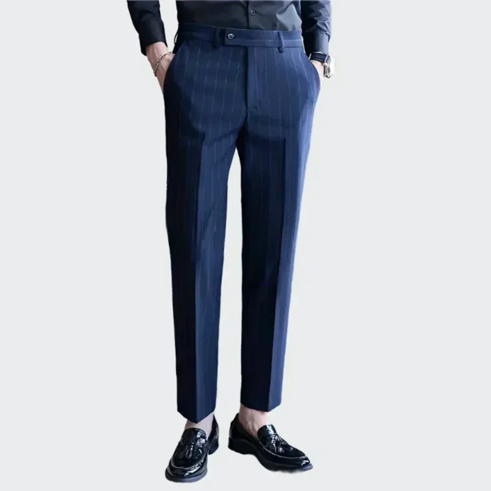 Pinstripe Suit Trousers for Men - Pure - PURECLO