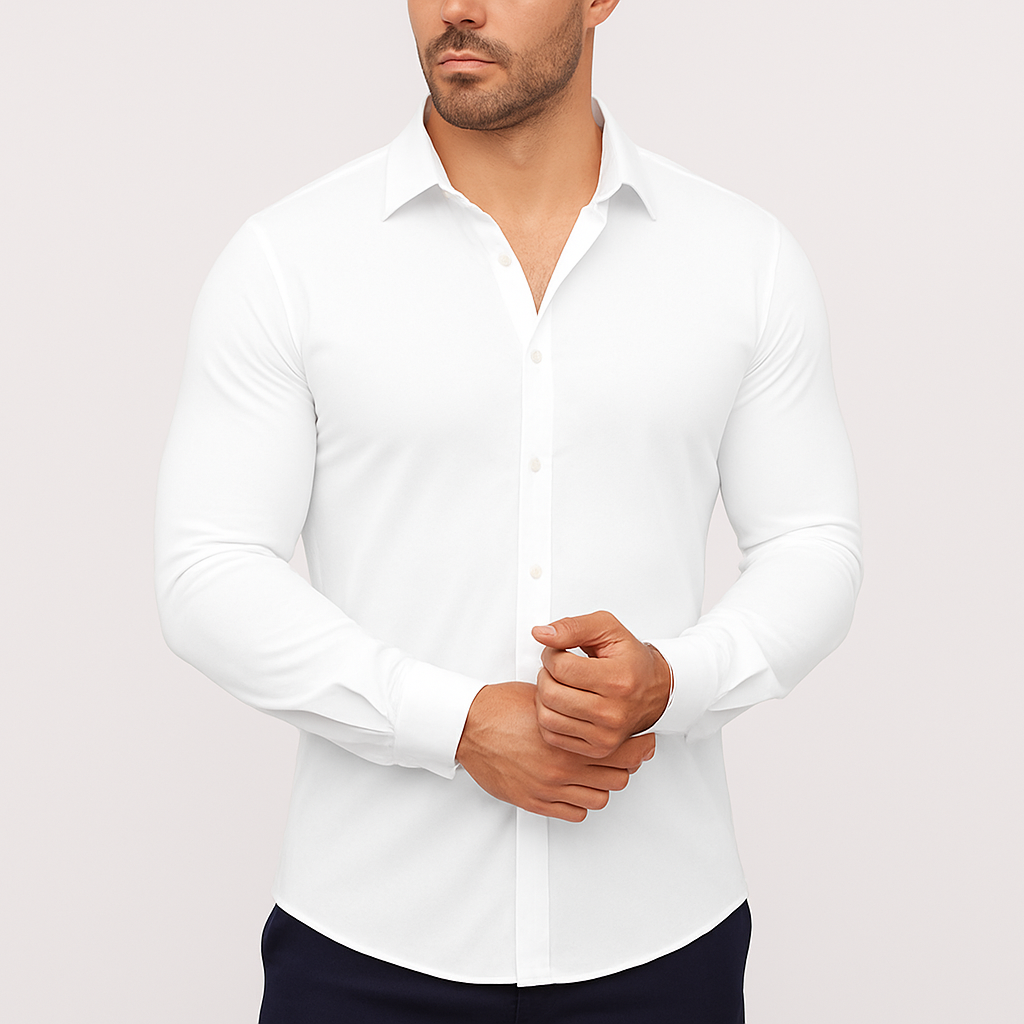 Camisa de Vestir Elástica