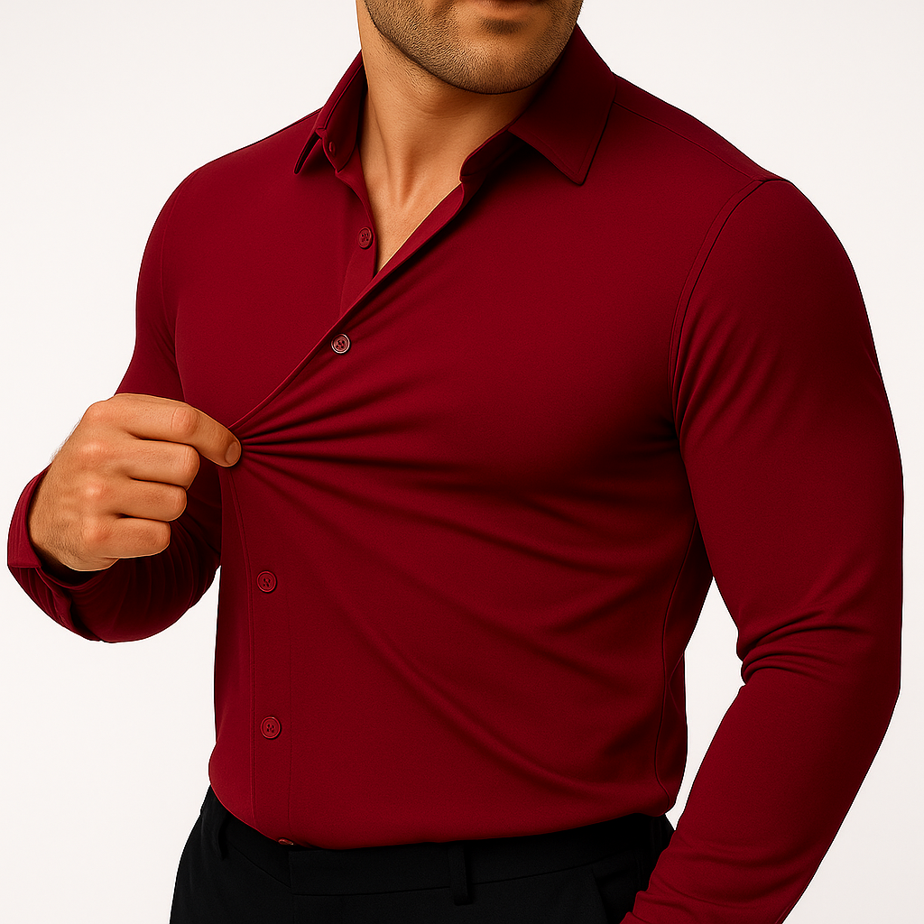 Camisa de Vestir Elástica