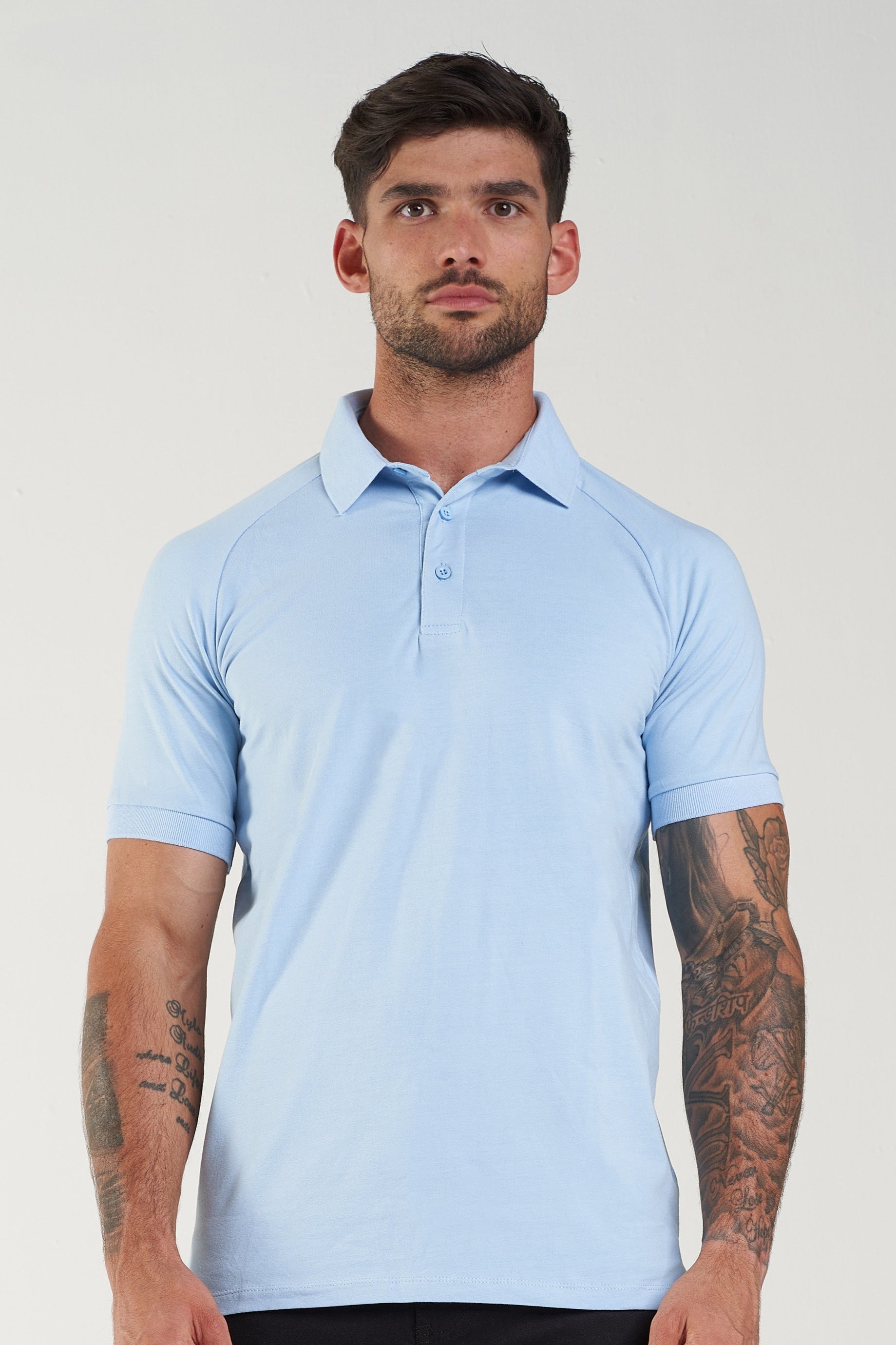 THE MUSCLE BUTTON POLO - PURECLO