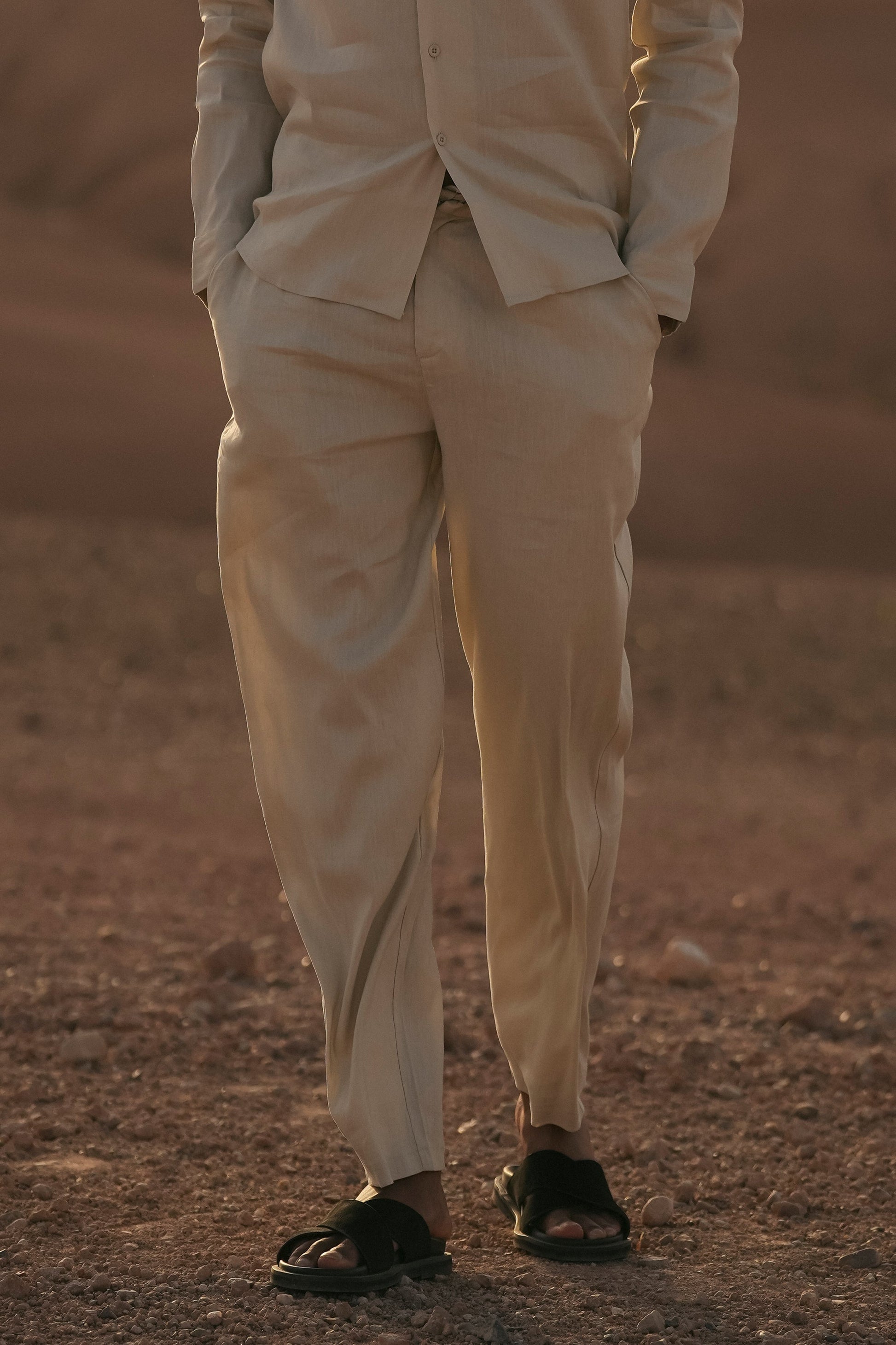 THE LINEN TROUSERS - PURECLO