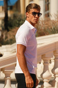 THE MUSCLE BUTTON POLO - PURECLO