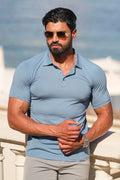 THE MUSCLE BUTTON POLO - PURECLO