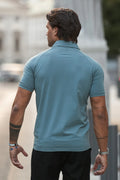 THE MUSCLE BUTTON POLO - PURECLO