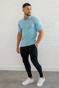 THE MUSCLE BUTTON POLO - PURECLO