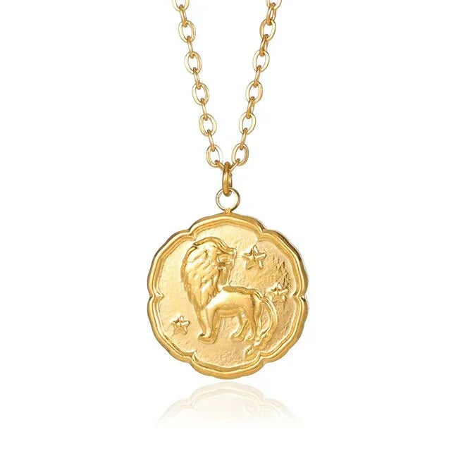 NOBA - Zodiac Sign Necklace - Gold - PURECLO