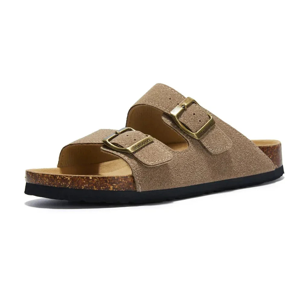 Birken California Suede Sandals for Men - Pure - PURECLO