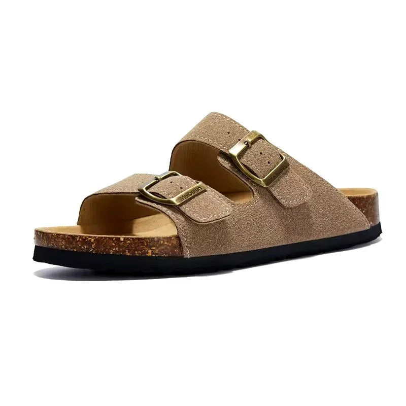 Birken California Suede Sandals for Men - Pure - PURECLO
