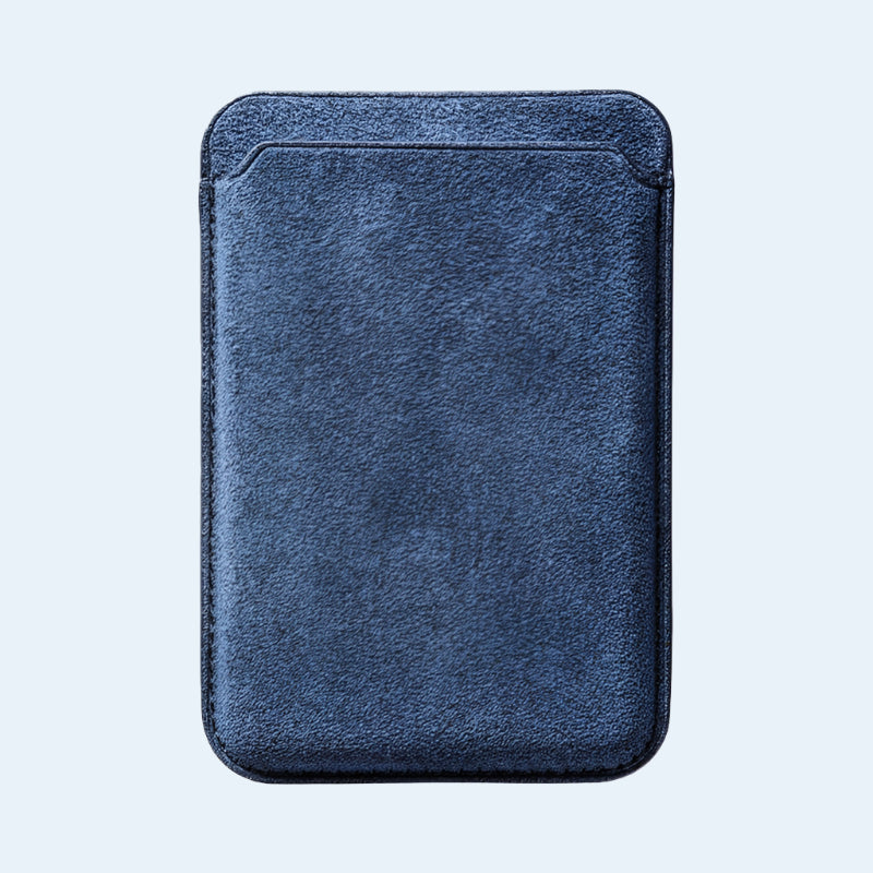 Wallet Alcantara MagSafe - Ocean Blue