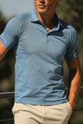 THE MUSCLE BUTTON POLO - PURECLO