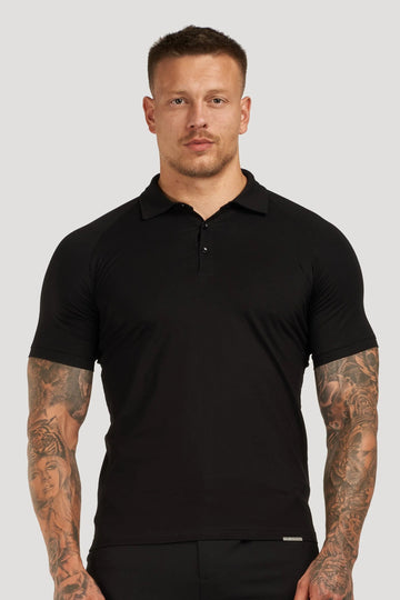 THE MUSCLE BUTTON POLO - PURECLO