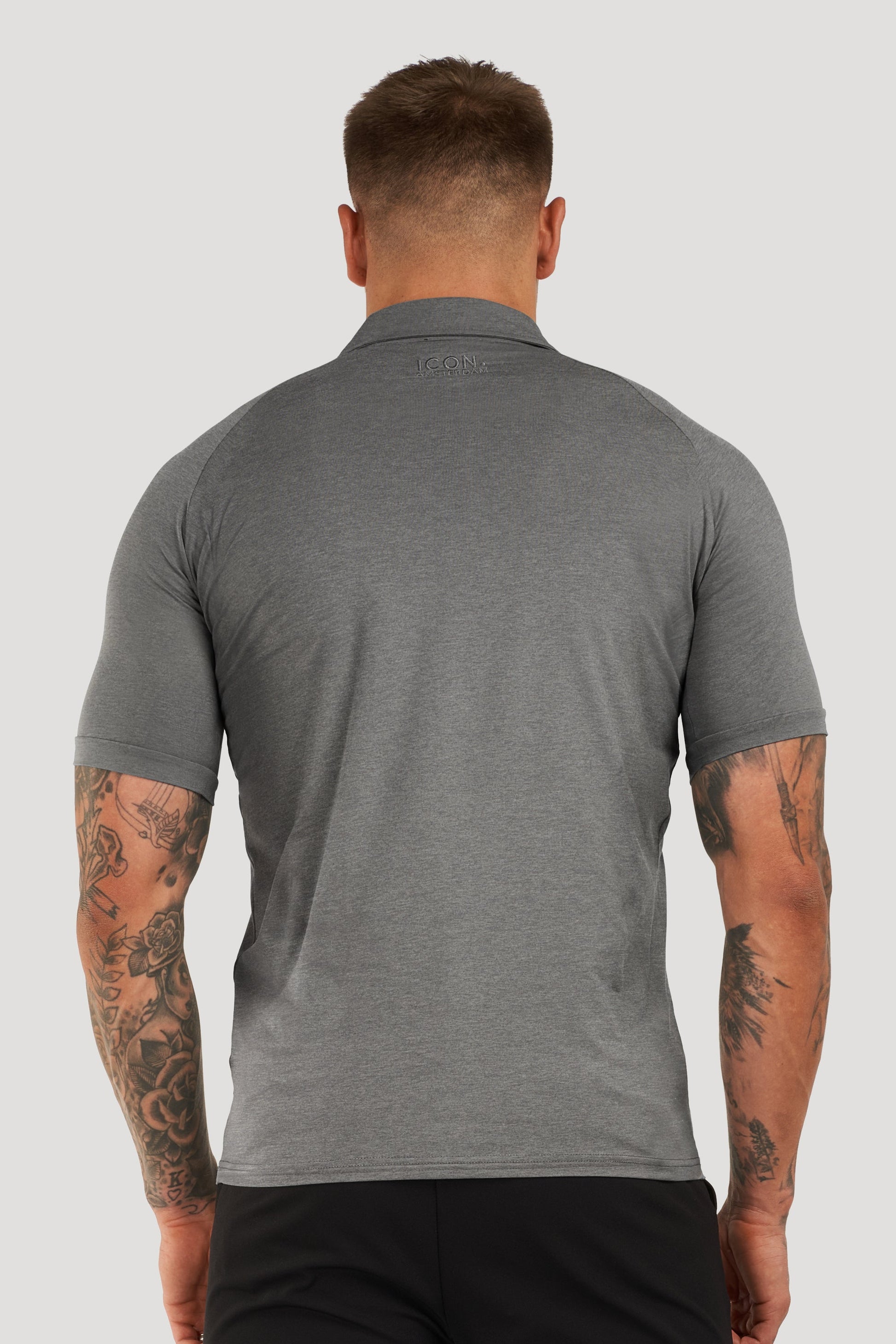 THE MUSCLE BUTTON POLO - PURECLO