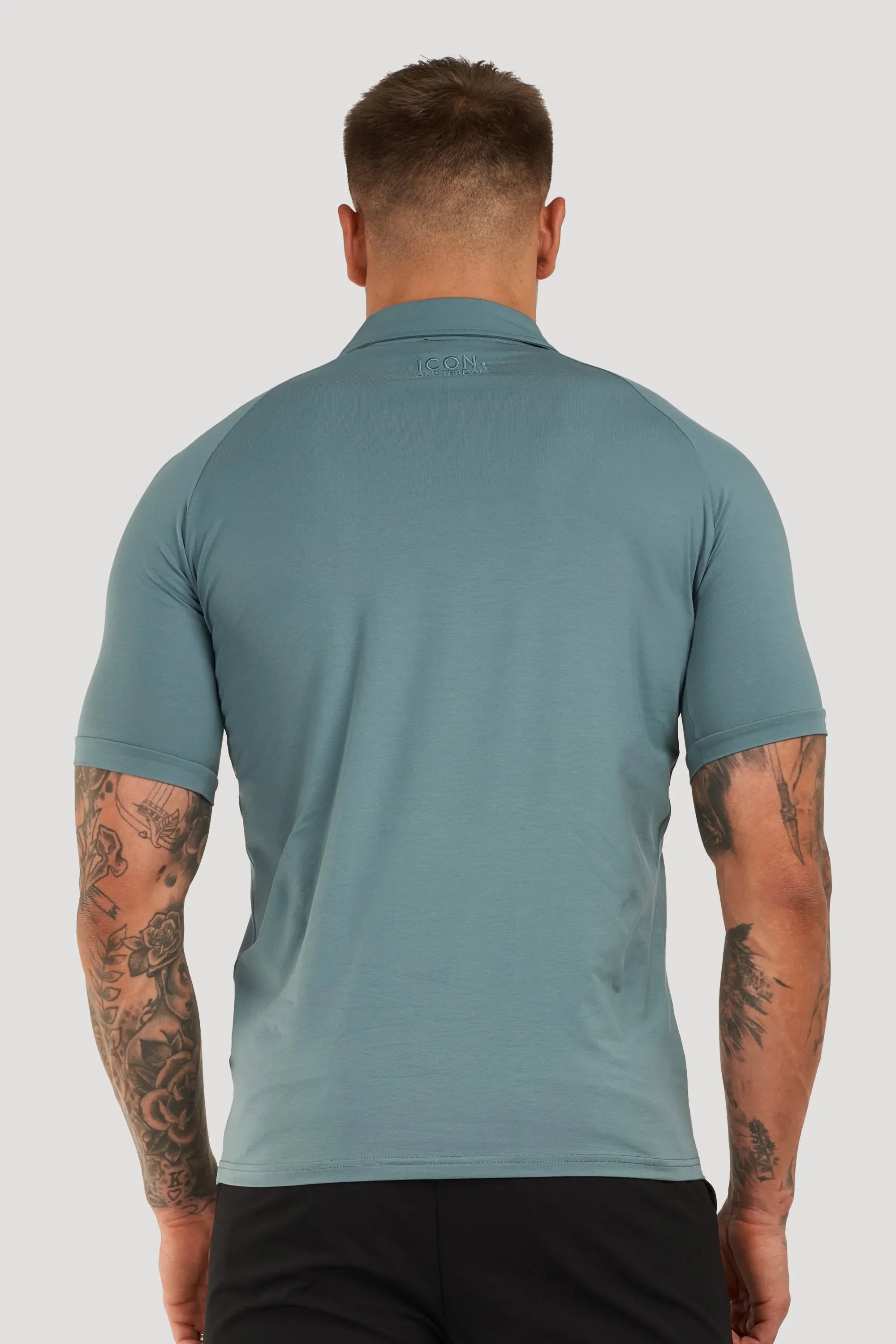 THE MUSCLE BUTTON POLO - PURECLO