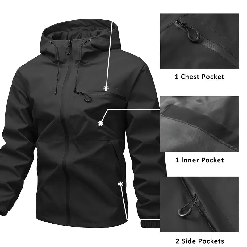 🔥LAST DAY SALE- 49% OFF⛰️3-in-1 Waterproof Men's Jacket – Rain, Wind & Cold, All Covered - PURECLO