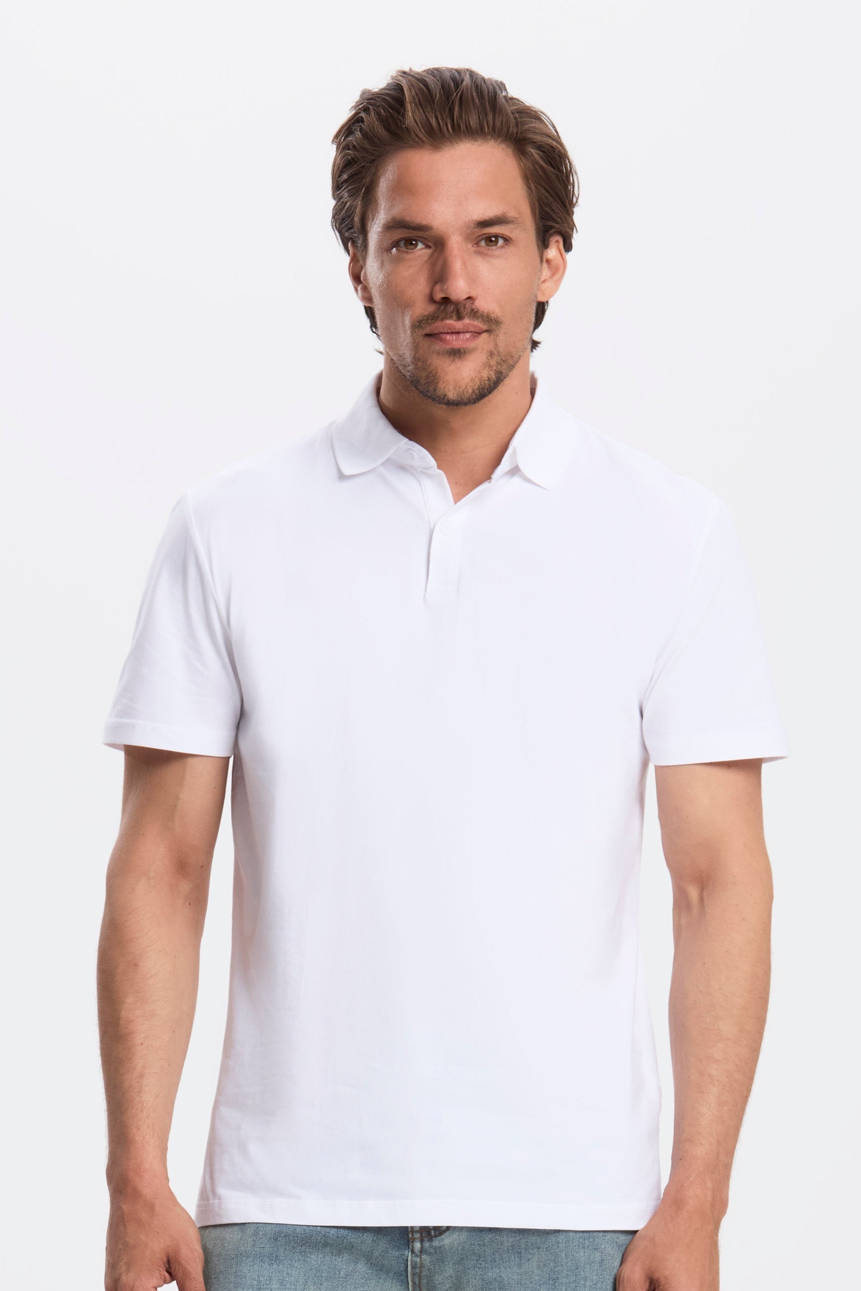 THE REGULAR BUTTON POLO - PURECLO