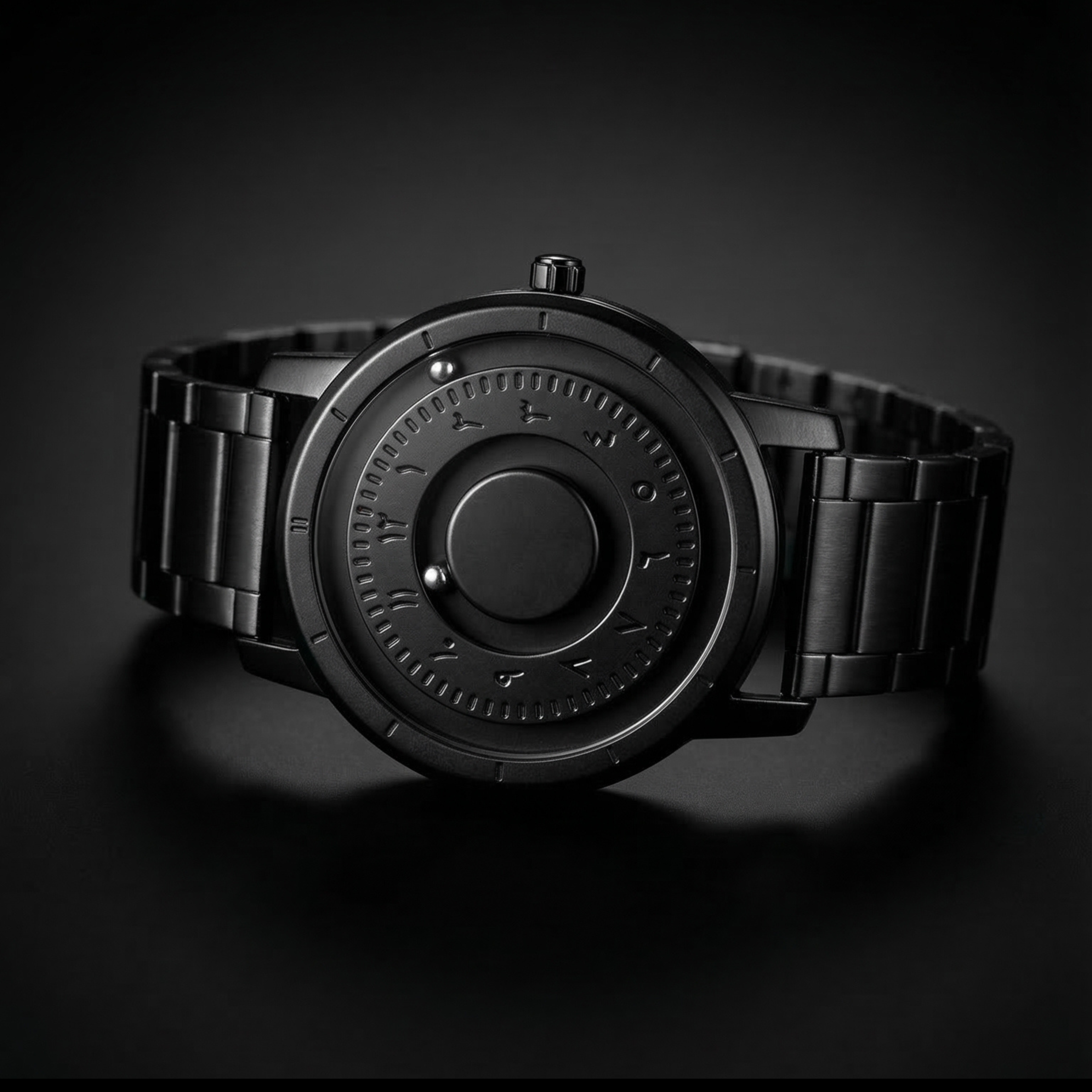 Magneto Metal Arabic Black Watch classic