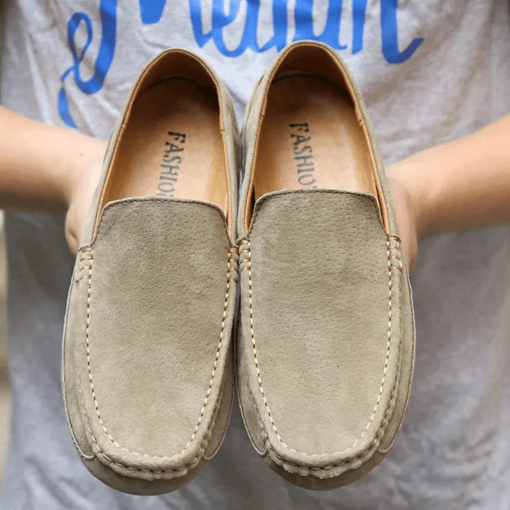 Men's Leather Moccasin Sweden - Pure - PURECLO