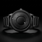 Magneto Metal Natural Number Black Watch Classic