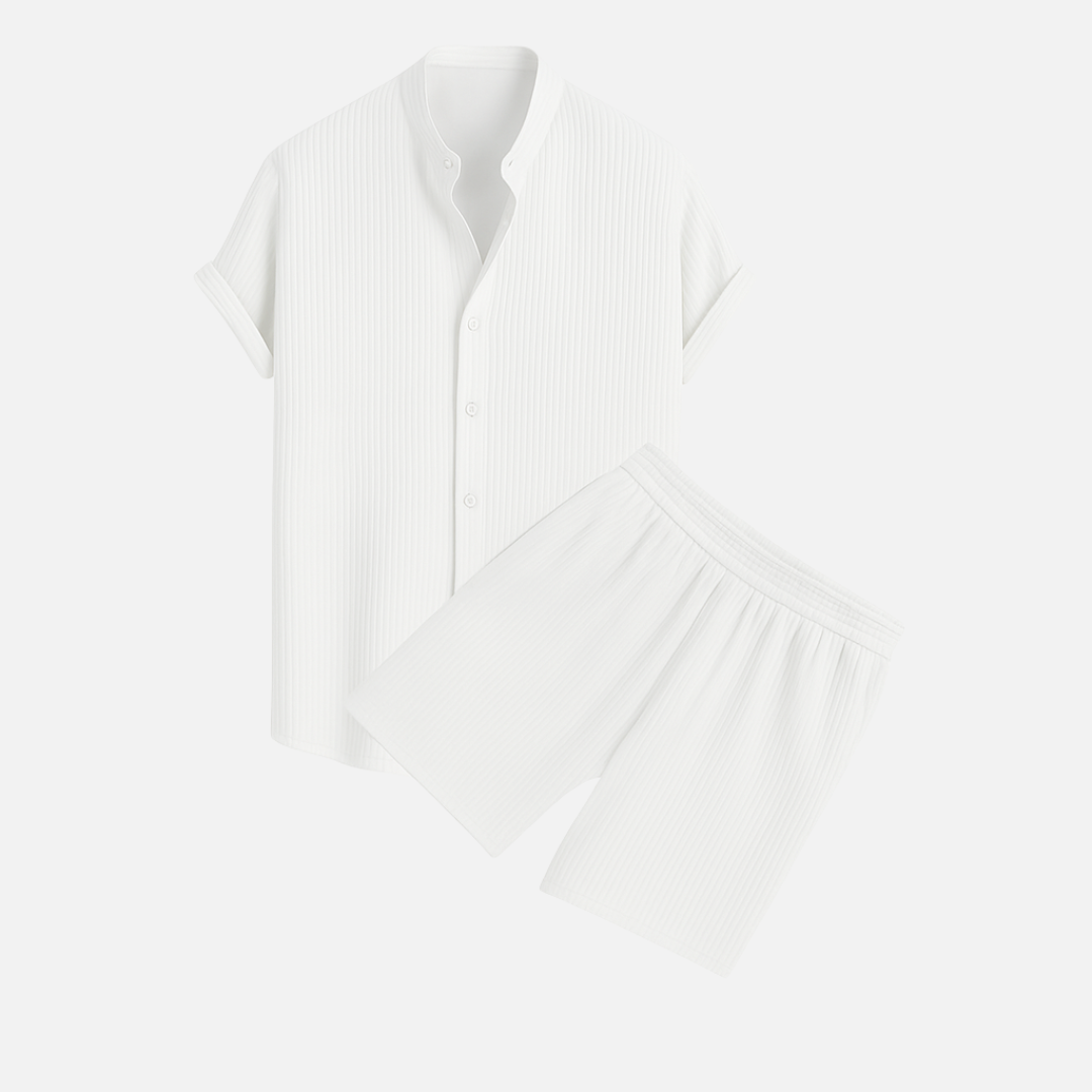 Riviera Summer Shirt & Shorts Set - PURECLO